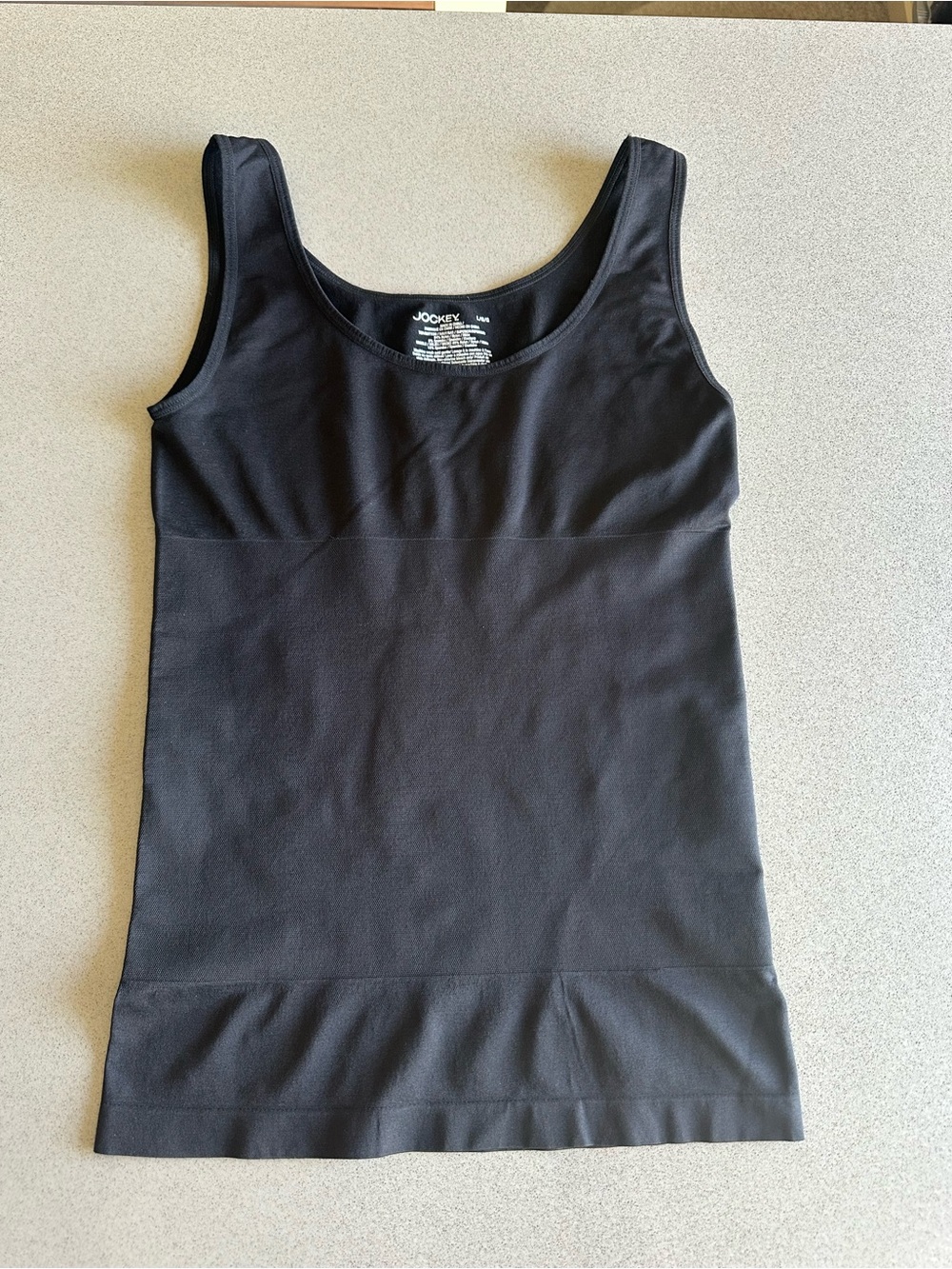 Jockey Life Women's 360 Seamfree Tummy Slimming Black Tank Shapewear